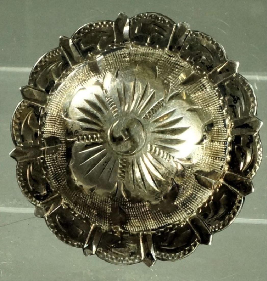 Engraved Silver Pin: Engraved Silver Pin
