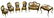 Enamled Gilt Metal Miniature Furniture Suite