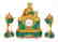 A French Gilt Bronze And Malachite Clock Garniture