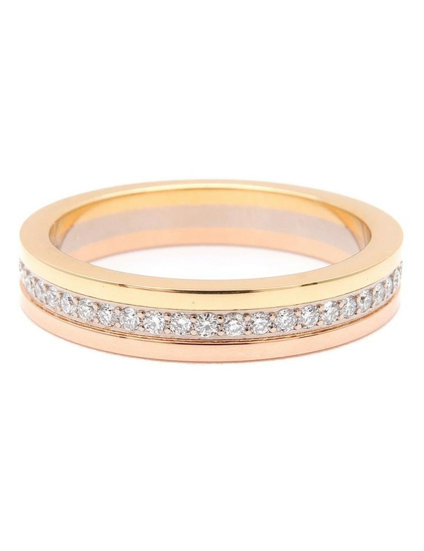 Cartier Three Color Full Eternity Ring Diamond (1 of 2)
