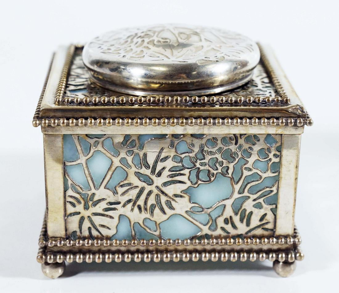 Signed Tiffany Studios Ink Well (As Is) (1 of 4)