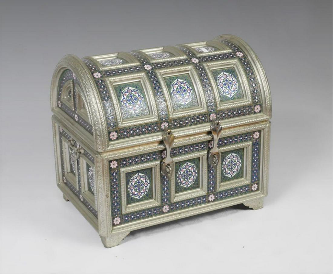 Persian Style Enameled Trunk (1 of 4)