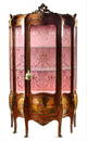 Vernis Martin Decorated Vitrine Height 85 X Width 40 X