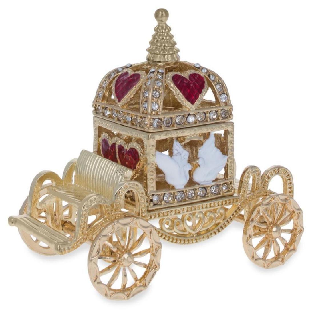 Royal Coronation Coach With Doves Trinket Box Figurine (1 of 6)