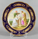 19Th C Royal Vienna-Style Painted Plate