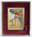 Small Painting Of Woman With Umbrella