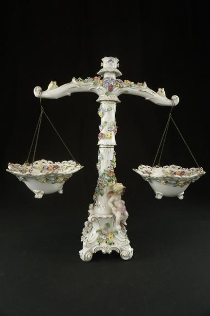 Large Dresden Candelabra Large Dresden style 4 piece (1 of 8)