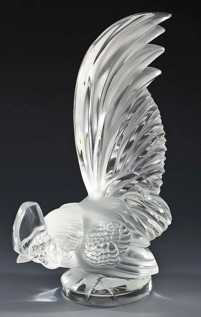 Lalique Crystal Rooster (1 of 3)