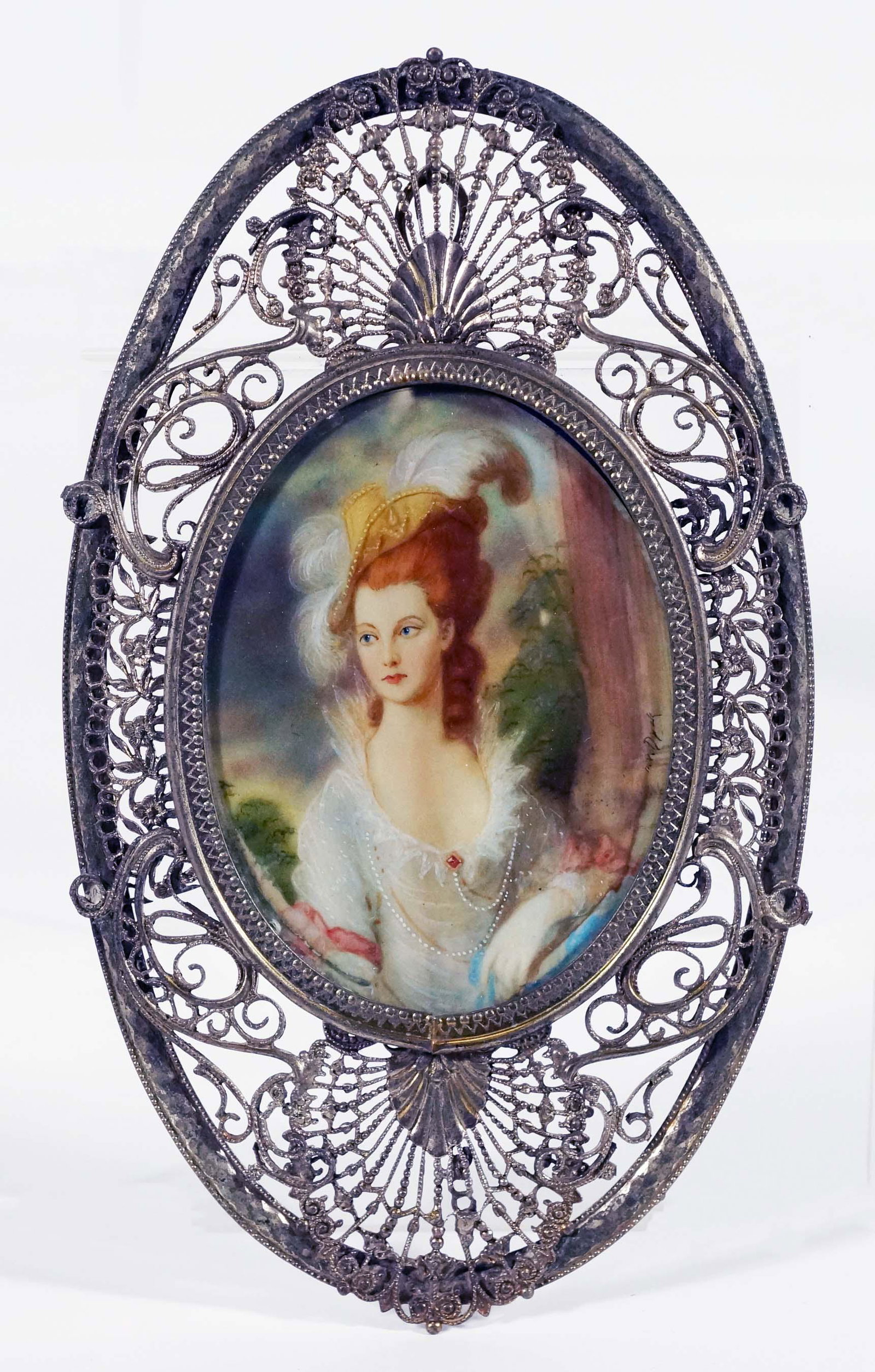 Framed Russian Portrait Miniature (1 of 3)