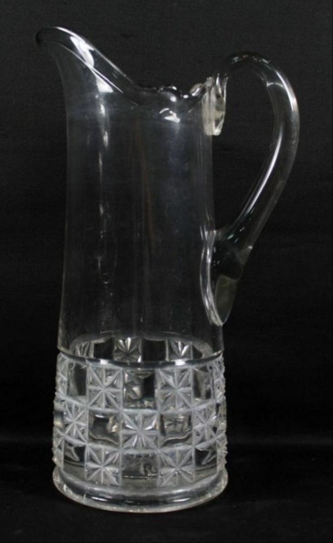 Baccarat Style Cut Glass Pitcher (1 of 3)