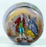 Porcelain And Enamel Pill Box Depicting Rain Scene