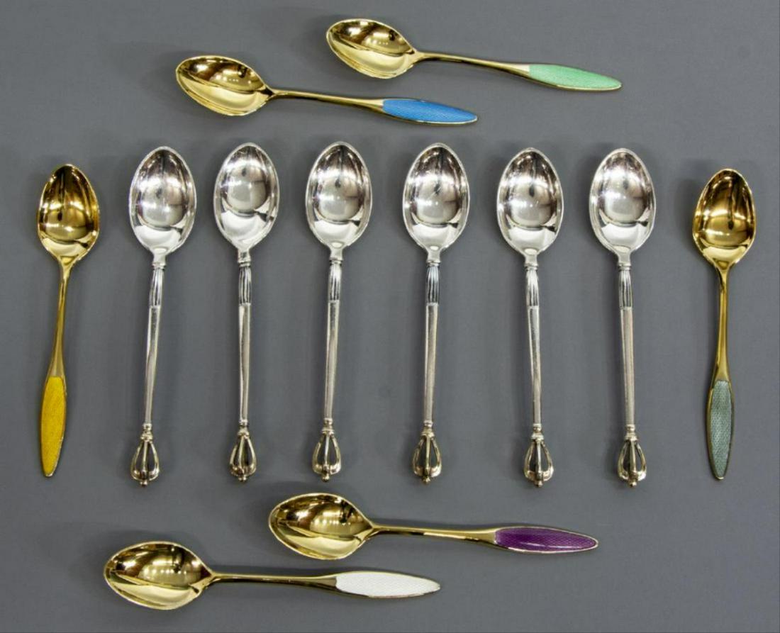 (12) Danish Sorensen & Michelsen Sterling Spoons (1 of 4)