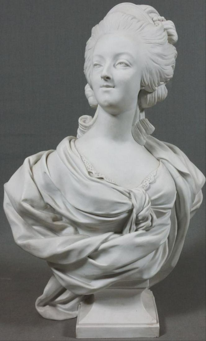 Bisque Porcelain Bust Of Marie Antoinette (1 of 5)