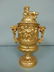 Antique Victorian 3Pc Urn W/ Cherubs