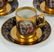 Royal Vienna Porcelain Demi Tasse Cups, Saucers - 2