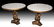 Pair Of Jb Vansciver Marble Top Tables W/ Cherubs