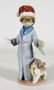 Lladro Dear Santa, Boy With Pup Christmas #6166