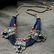 Retro Turquoise Coral Blue Bead Tibetan Necklace Lapis