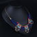 Retro Turquoise Coral Blue Bead Tibetan Necklace Lapis - 5