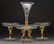 Three-Piece Baccarat Gilt Bronze And Cut-Glass Figural