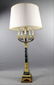 Pair Of French Marble And Bronze Candelabra Lamps 43" X - 5