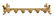 Beveled Mirror Plateau Embossed Gilt Metal Vintage - 2