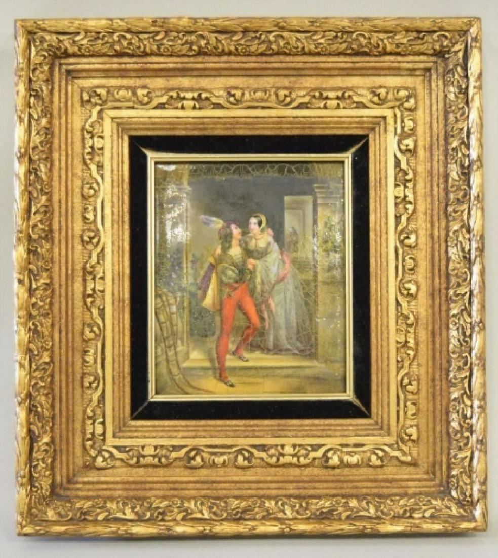 Hand Painted Framed Kpm Porcelain Plaque (1 of 4)