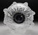 Large Lalique Luxembourg Cherub Crystal Center Bowl - 4