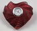 Lalique Crystal Heart Clock - 2