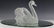 Lalique Crystal Art Glass Swan & Mirror Cygnes - 2