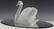 Lalique Crystal Art Glass Swan & Mirror Cygnes - 4