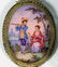 Bronze And Enamel Dresser Set Depicting Courtship - 3