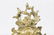 19Th Century 3 Pc. Brass And Enamel Clock Set - 4
