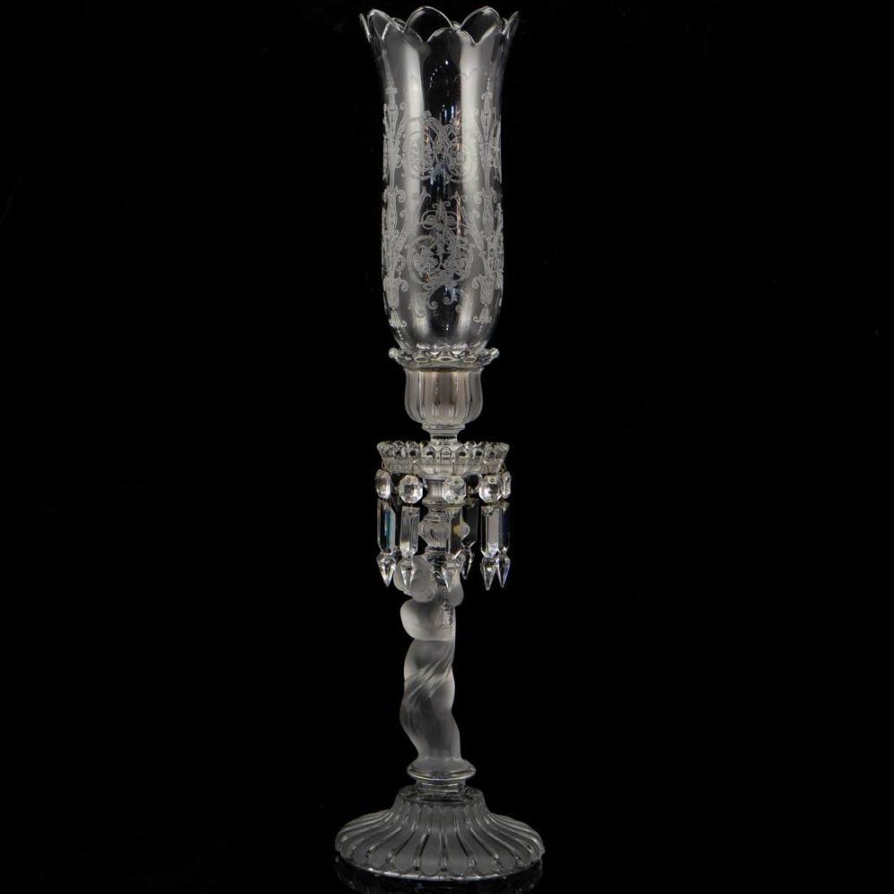 Baccarat Crystal "Enfant" Hurricane Lamp (1 of 6)