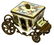 Austrian Enamel & Gilt Metal Miniature Carriage