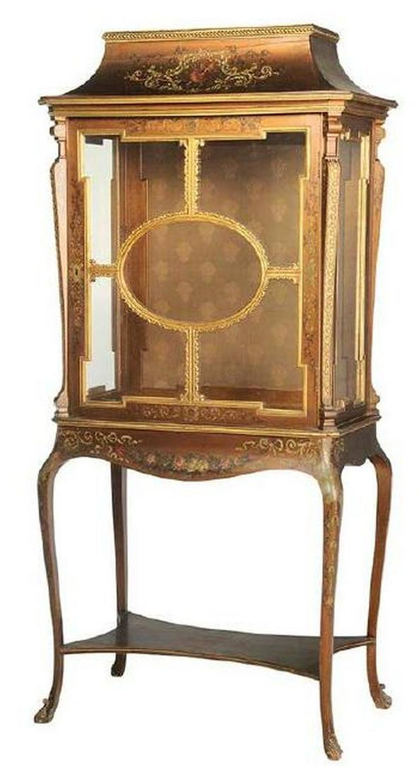 Gilt And Paint Decorated Vitrine (1 of 8)
