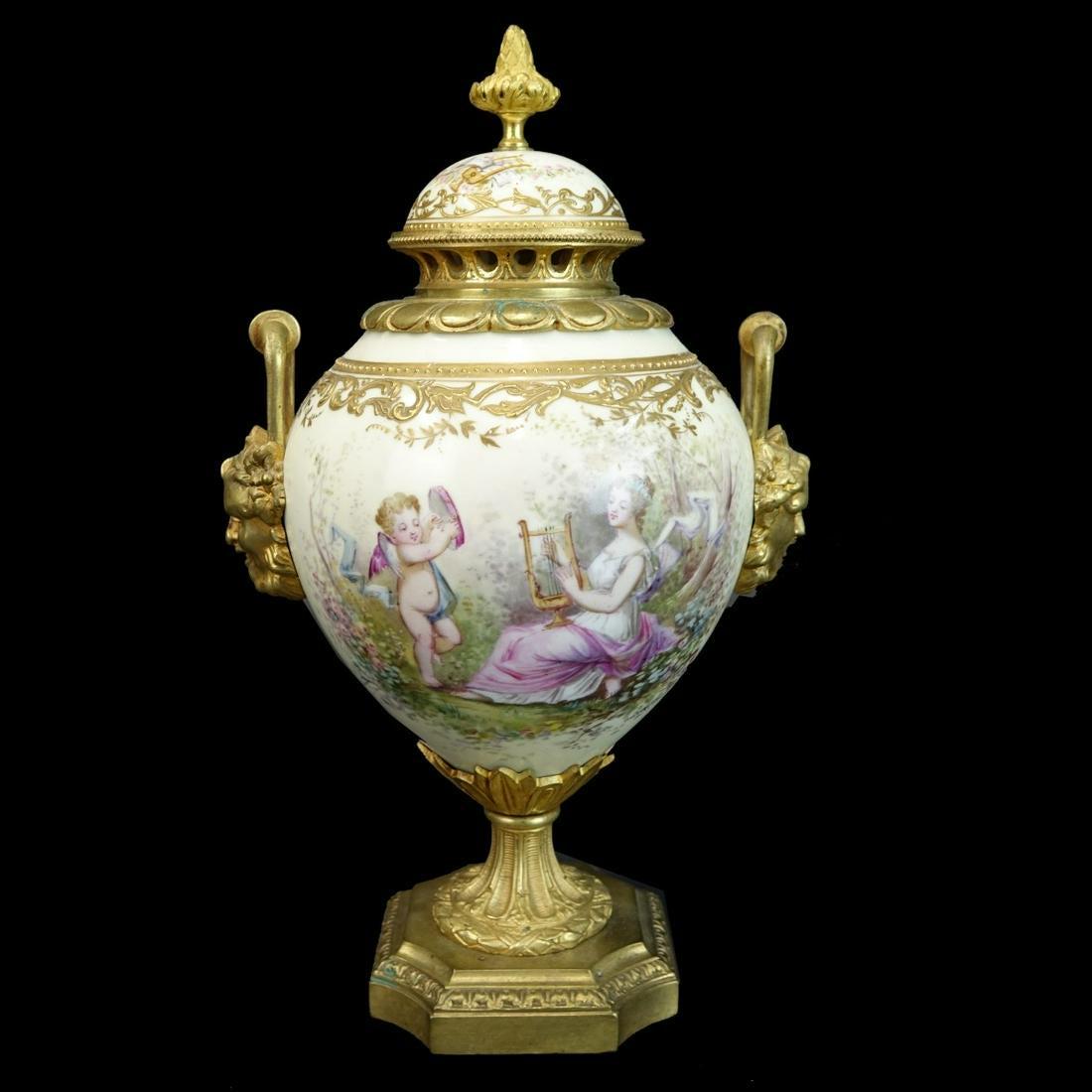 Antique French Sevres Covered Urn (1 of 3)