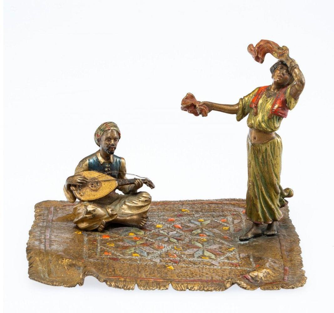 A Franz Bergman Vienna Cold Painted Bronze Mando (1 of 2)