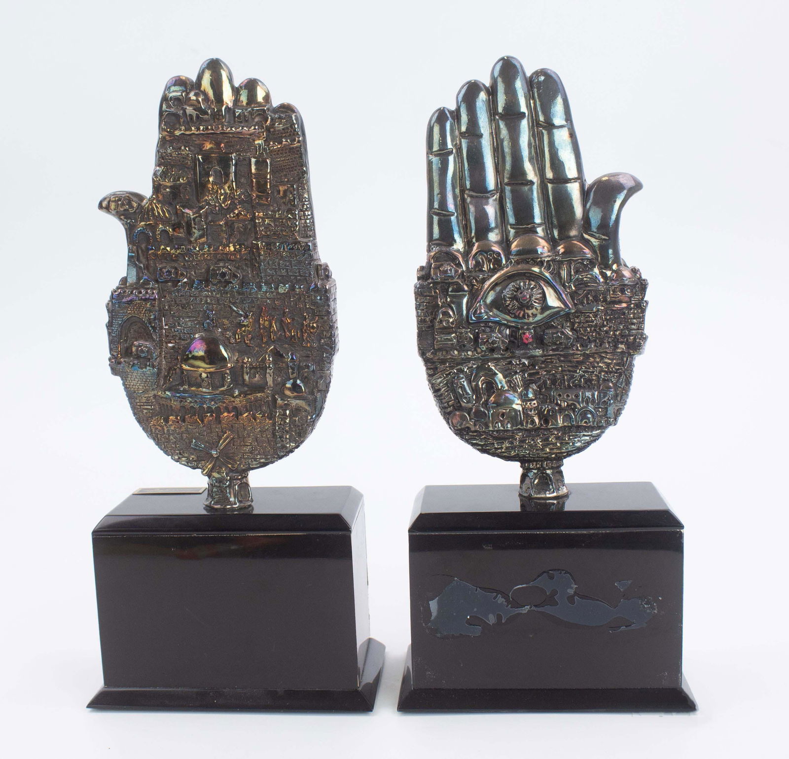 Yaacov Heller Hamsa Sterling Silver Sculptures (1 of 5)