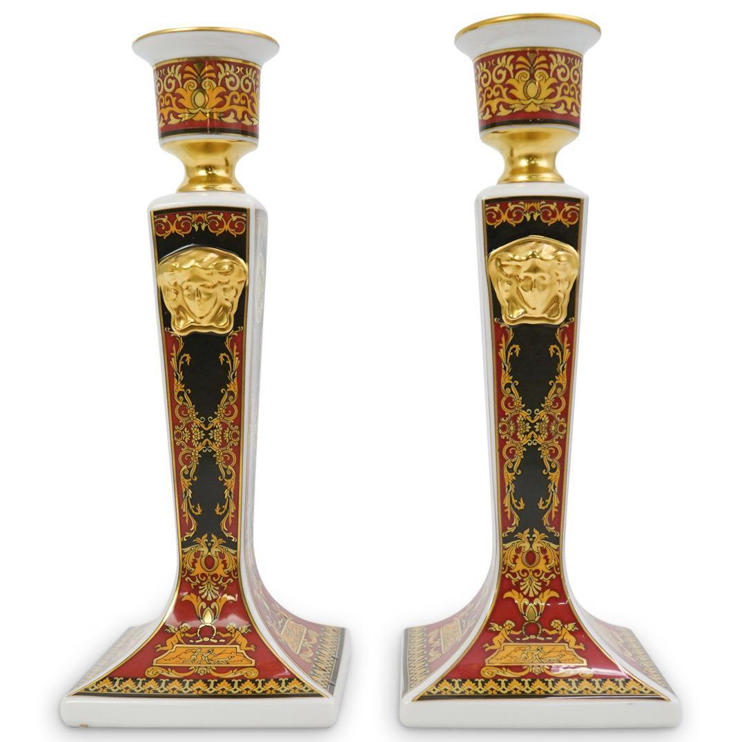 Versace Rosenthal "Medusa" Candle Sticks (1 of 6)