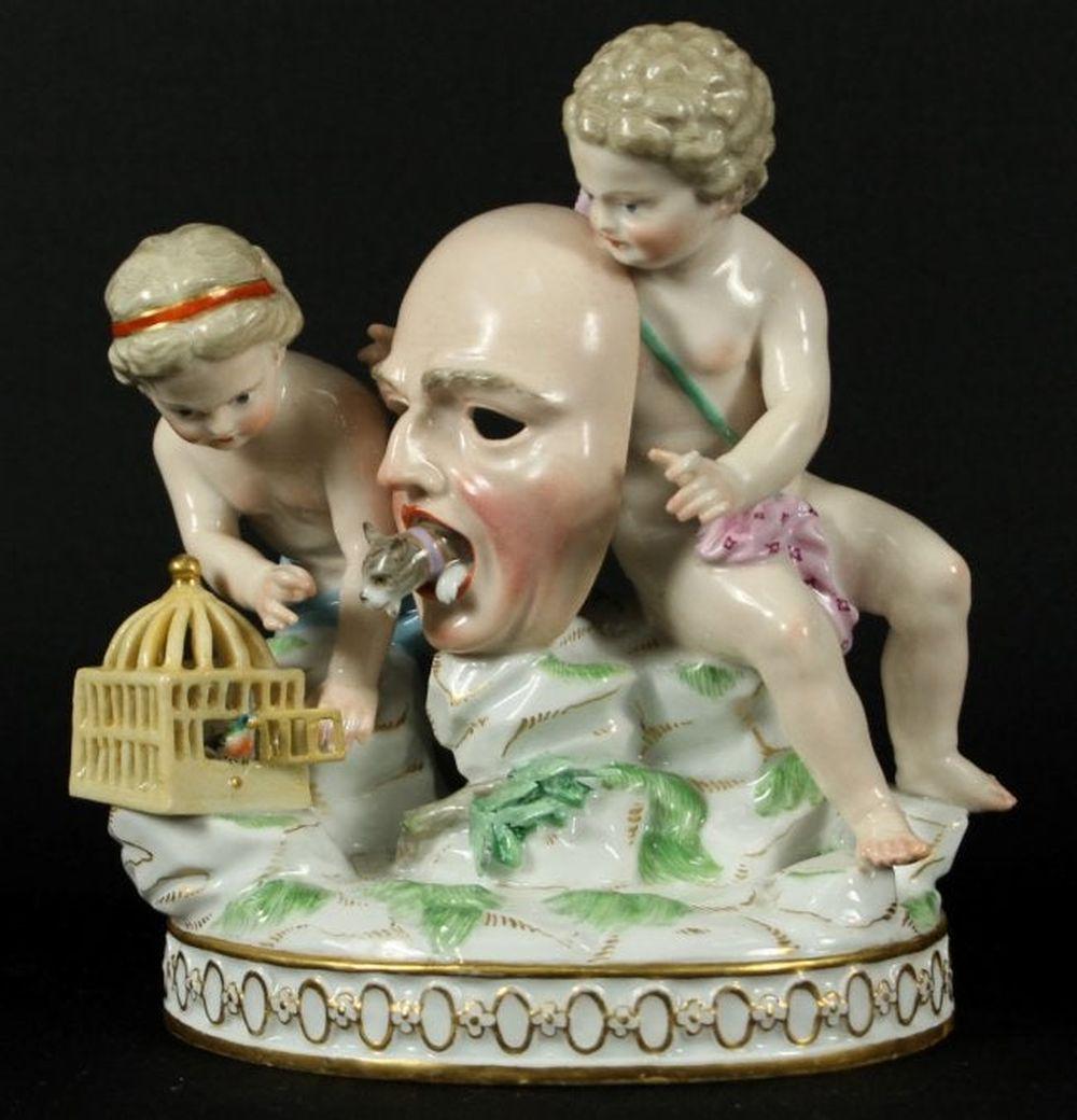 19Th C. Meissen Porcelain Grouping (1 of 5)