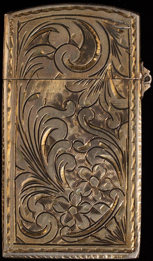 Viennese Silver And Enamel Lighter C 1900 L 2"