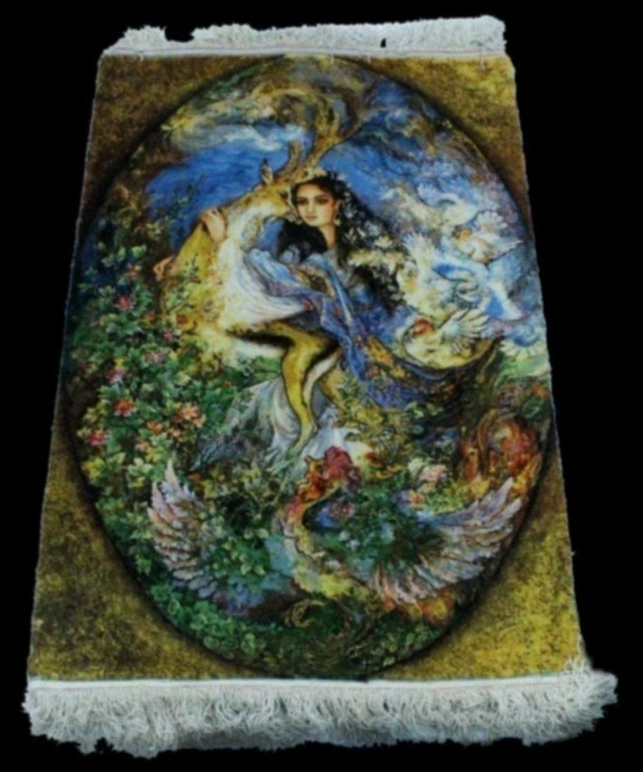 Pictorial Tabriz Rug (1 of 4)