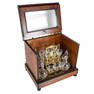 Burlwood Box Tantalus Bar Set