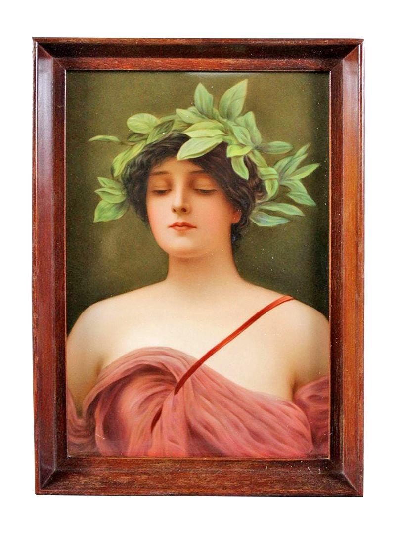 Framed Wagner Kpm Plaque (1 of 4)