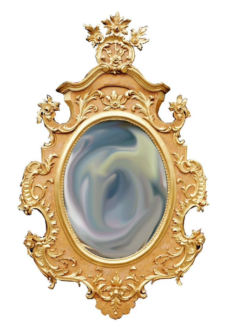 Large Gilt Carved Mirror (1 of 2)