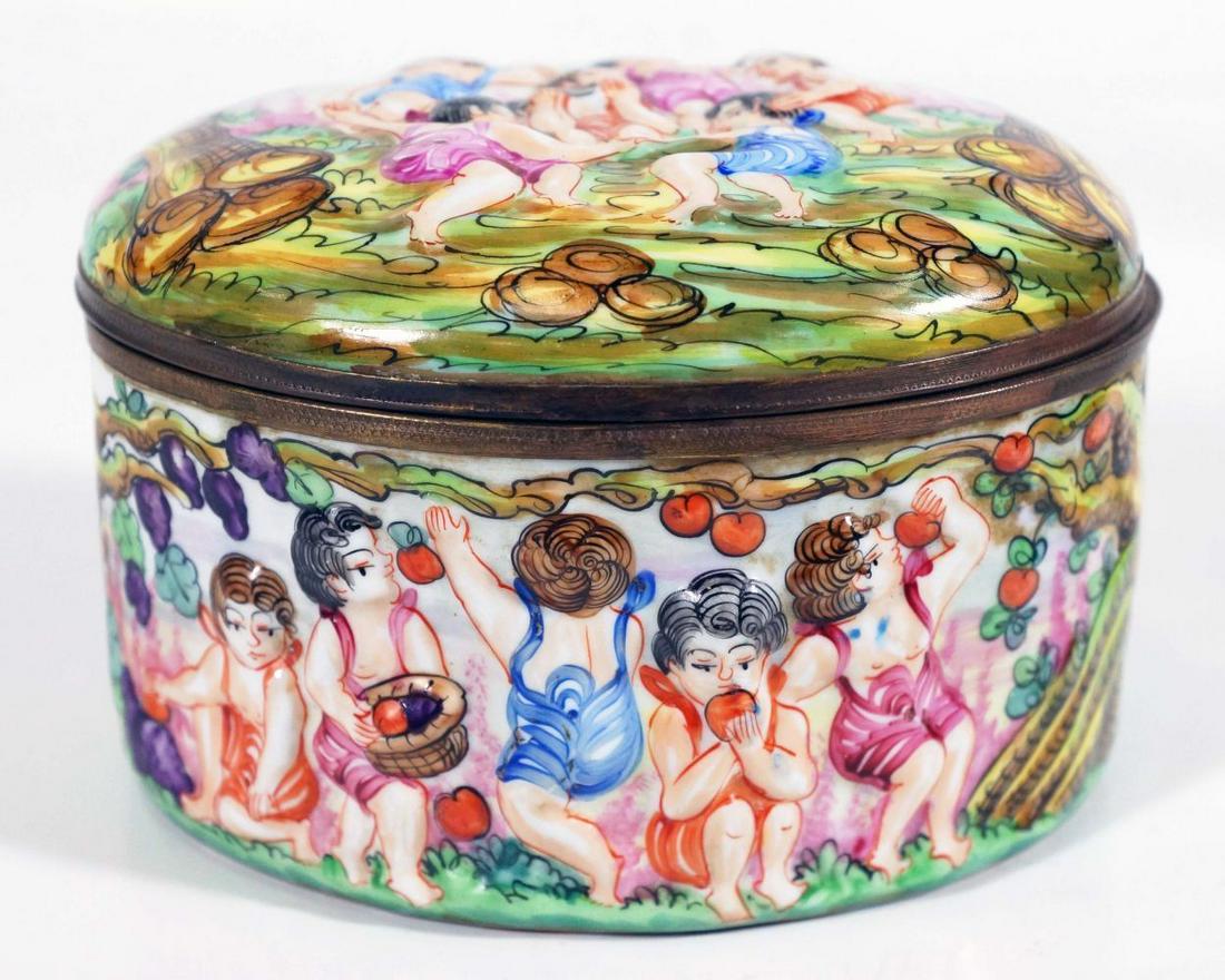 Capodimonte Box: 6" W 4" H 5" D