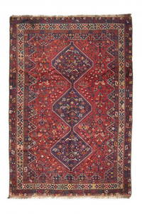 Large Antique Hand-Knotted Persian Shiraz Qashqai Triba