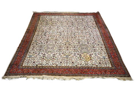 Persian Wool Carpet: 16" L, 11.9" H