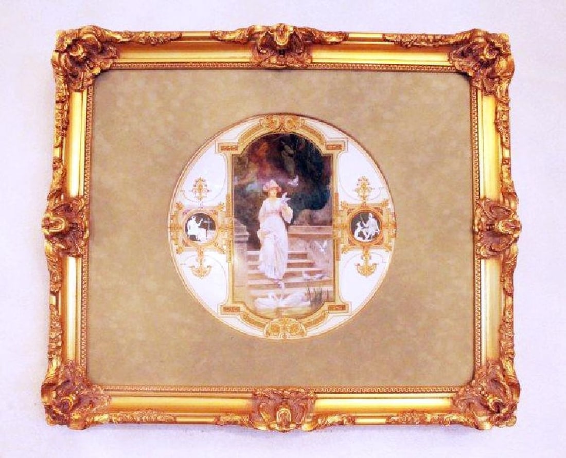 Berlin Porcelain Pictorial Charger Circa 1900: Berlin Porcelain Pictorial Charger Circa 1900. Measures 13 1/4" Diameter